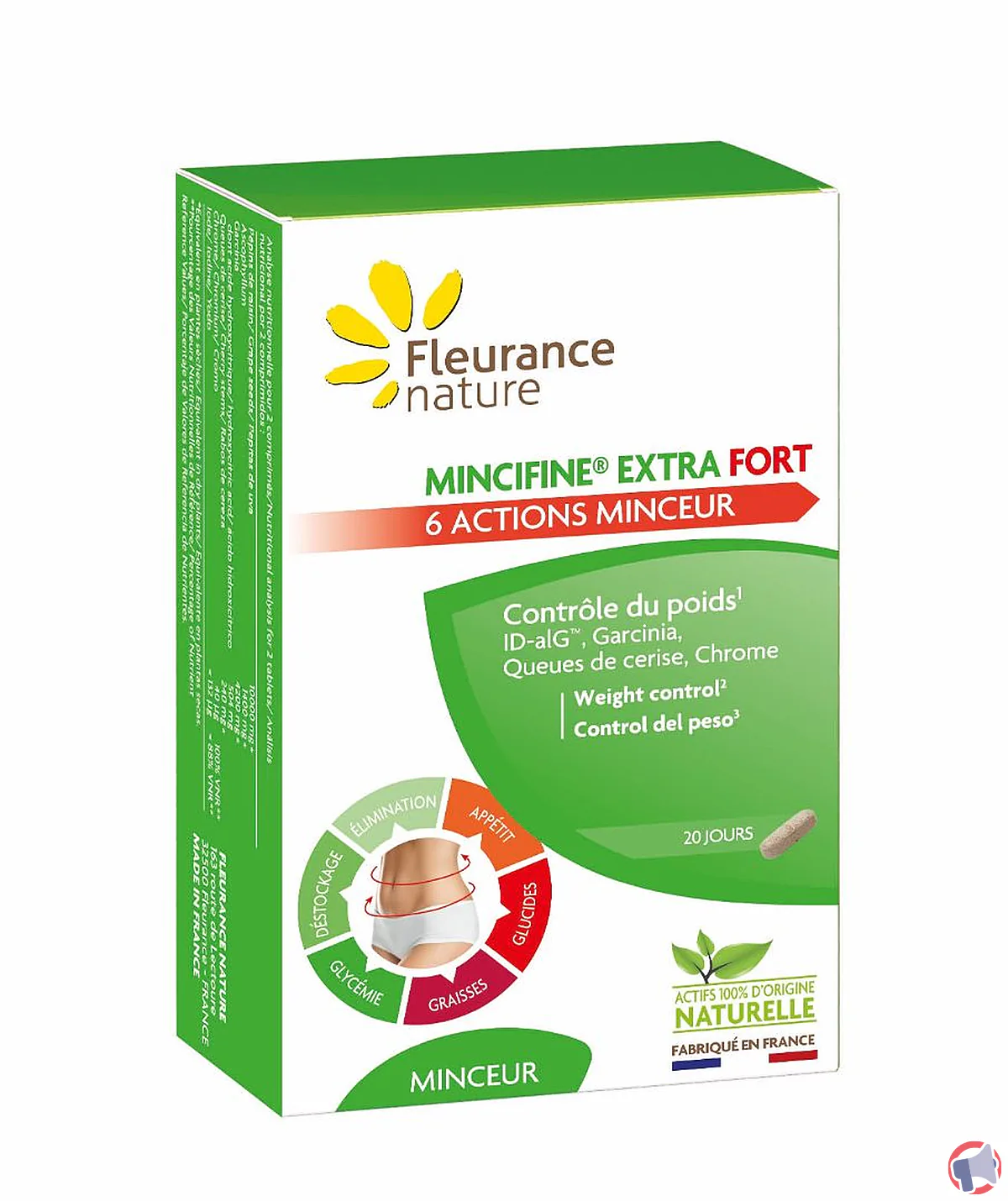 Rappel produit : complément alimentaire Mincifine Extra Fort de Fleurance Nature