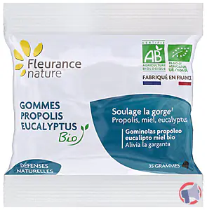 Rappel produit Recharge Gommes Propolis Eucalyptus Bio Fleurance Nature