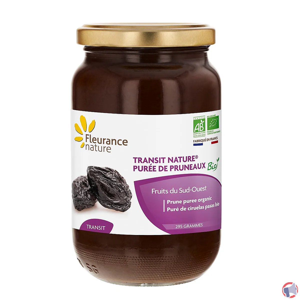 Rappel de produit : Purée de pruneaux bio de la marque Fleurance Nature