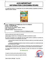 Rappel produit PARMENTIER DE SAUMON SAUCE RICOTTA EPINARDS FLEURY MICHON (photo numéro 2)