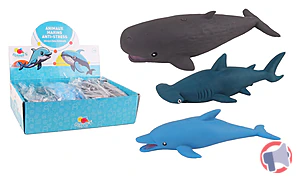 Rappel produit ANIMAUX DE LA MER ANTI STRESS - 18CM - EXTENSIBLES - 3 ASSORTIS - APD 3 ANS FLYPOP'S