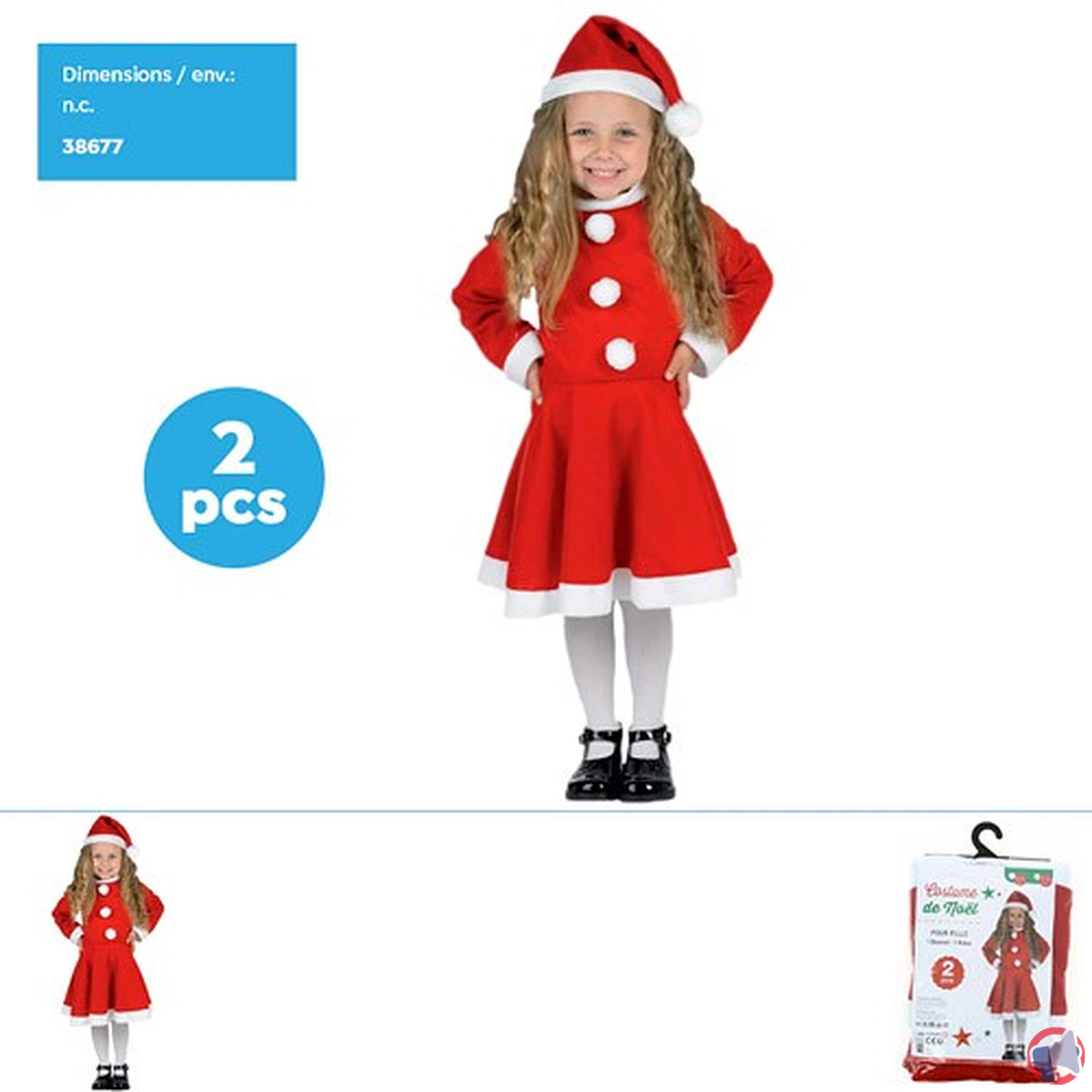 Rappel de produit : costume de Noël pour fille de la marque FOMAX