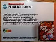 Rappel produit PENNE BOLOGNAISE AVEC PARMESAN Foodmaker (photo numéro 1)