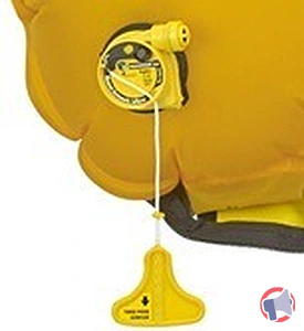 Rappel produit Gilet de sauvetage gonflable équipé de l'ensemble déclencheur hydrostatique HAMMAR MA1 et cylindre de CO² ISI FORWATER (4W)