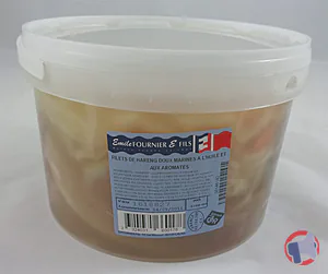 Rappel produit FILETS DE HARENG DOUX FUMES MARINÉS PN 1,65KG/PB 2,7KG **GARA Fournier fils