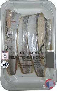 Rappel produit FILETS DE HARENGS FUMES 200 GR SKIN Fournier fils