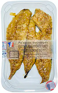 Rappel produit FILETS DE MAQUEREAUX OIGNON BIO 200GR SKIN / PRIX ROND 3.30€ Fournier fils