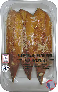 Rappel produit FILETS DE MAQUEREAUX OIGNON BIO 200 GR SKIN Fournier fils