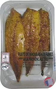 Rappel produit FILETS DE MAQUEREAUX PROVENCALE BIO 200 GR SKIN Fournier fils