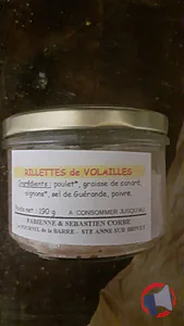 Rappel produit CONSERVES DE VOLAILLES FOURNIL DE LA BARRE