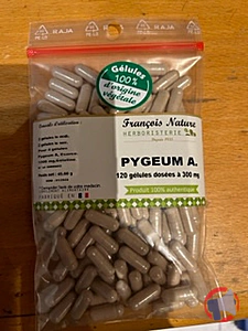 Rappel produit Pygeum Africanum Ecorce en gélule et en pot de poudre Francois Nature