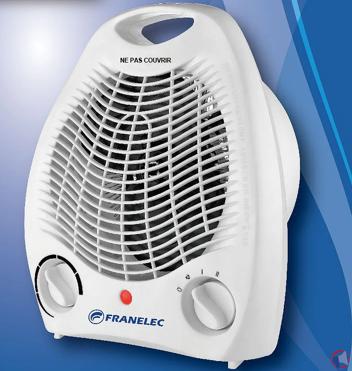 Rappel produit : Chauffage soufflant 2000W de la marque Franelec pour risque d'incendie
