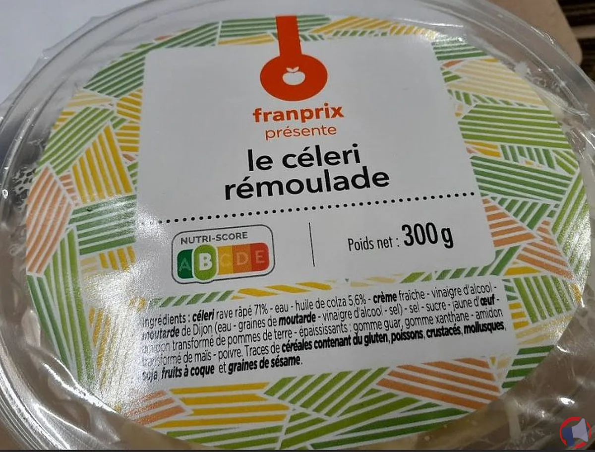 Rappel produit : céleri rémoulade 300g Franprix