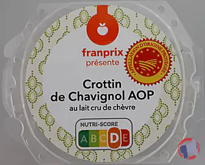 Rappel produit CROTTIN DE CHAVIGNOL AOP 60g FRANPRIX FRANPRIX