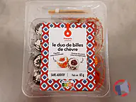 Rappel produit Duo de billes de chèvre Paprika coeur à la tomate et Graines de pavot coeur à la tapenade 65g FRANPRIX Franprix (photo numéro 1)