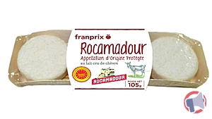 Rappel produit ROCAMADOUR AOP 105G (3X35G) FRANPRIX FRANPRIX