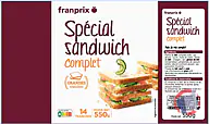 Rappel produit FRANPRIX Spécial Sandwich Complet 550g FRANPRIX