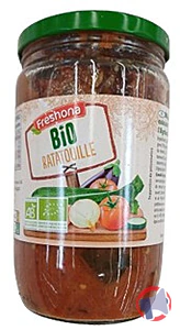 Rappel produit Ratatouille BIO 650g Freshona