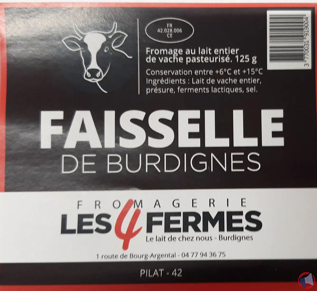 Rappel de produit : Fromagerie Les 4 Fermes rappelle ses Faisselles de Burdignes pour risque de Listeria