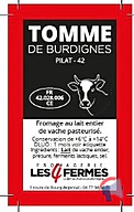 Rappel produit FROMAGERIE LES 4 FERMES TOMME DE BURDIGNES