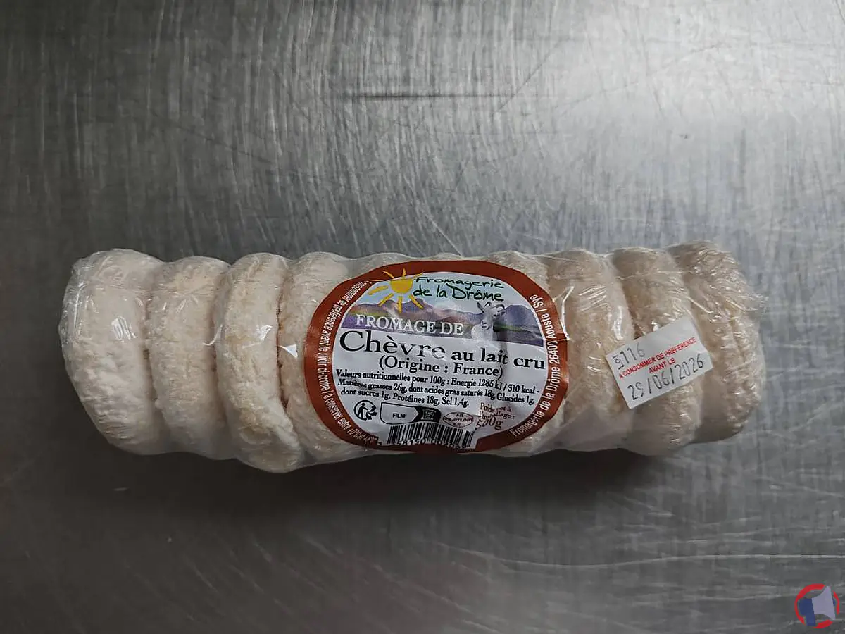 Rappel : rouleaux de chèvre secs 500 g de fromagerie drôme (rouleaux au fromage de chèvre)
