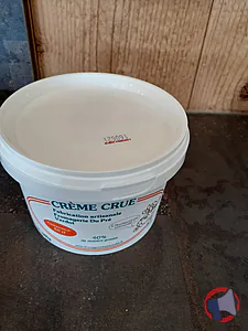 Rappel produit Crème crue Fromagerie Du Pré Verdot