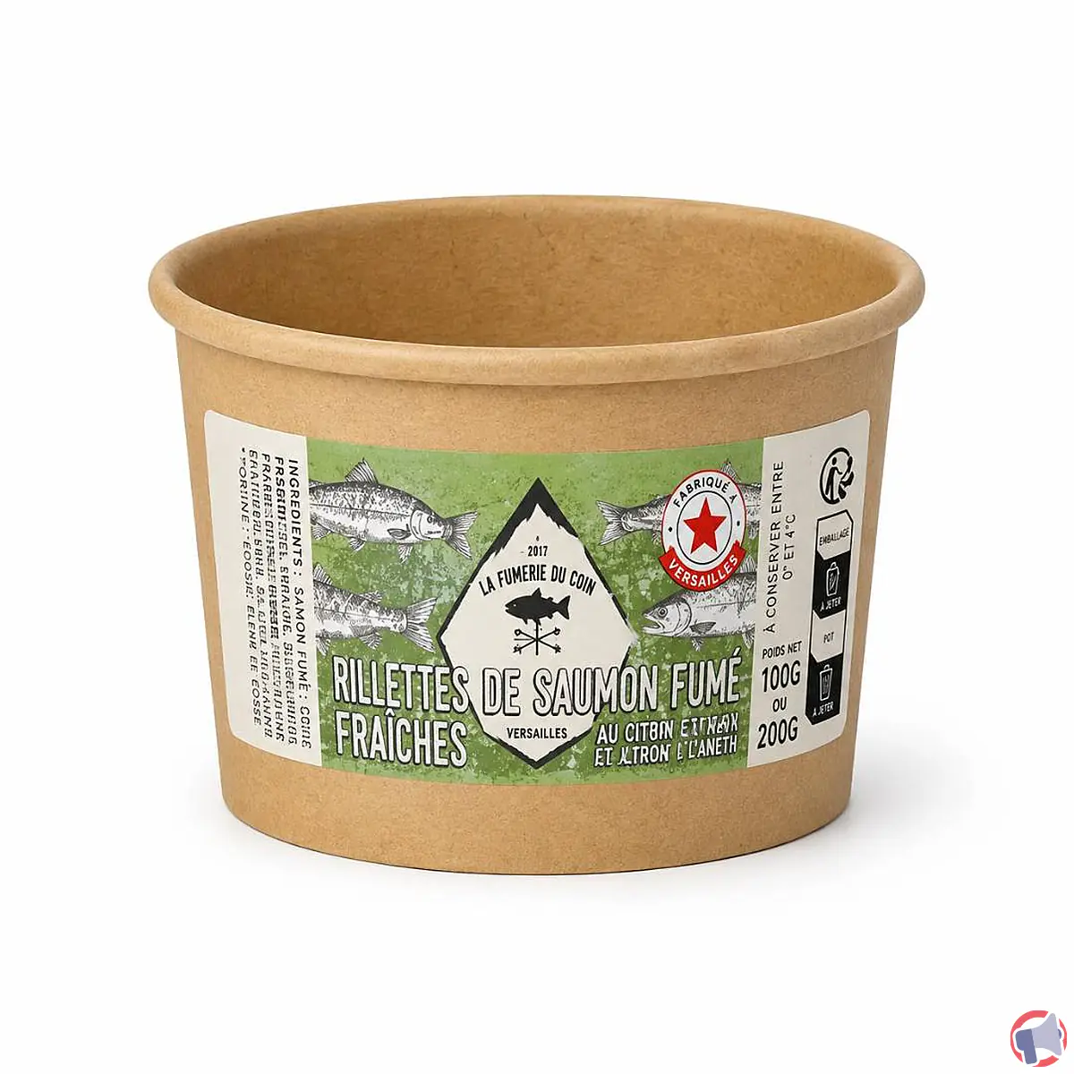 Rappel de la fumerie coin : rillettes 2 saumons (consommation à ne pas poursuivre)