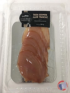 Rappel produit Thon germon fumé tranché 100g Le fumoir du poissonnier
