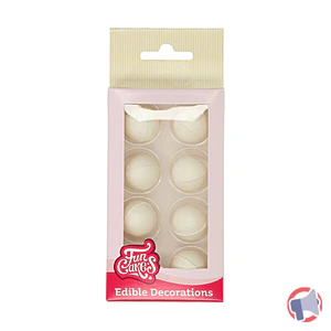 Rappel produit BOULES DECORATIVES AU CHOCOLAT BLANC FUNCAKES