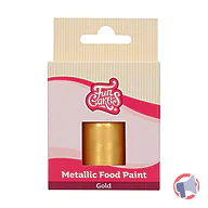 Rappel produit Metallic food paint gold - peinture effet lustrant pour denrées alimentaires funcakes (photo numéro 1)