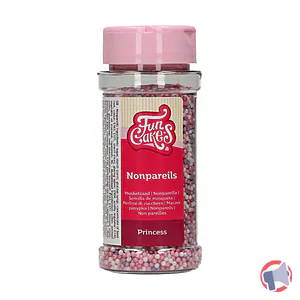 Rappel produit Nonpareils Princess - billes en sucre dégradé de rose FUNCAKES
