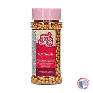 Rappel produit SOFT PEARLS medium Gold - perles au coeur tendre FUNCAKES (photo numéro 1)