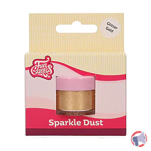 Rappel produit Sparkle dust - poudre dorée pailleté funcakes