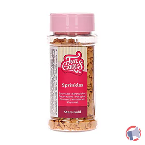 Rappel produit Sprinkles Stars Gold - décorations étoiles en sucre doré FUNCAKES