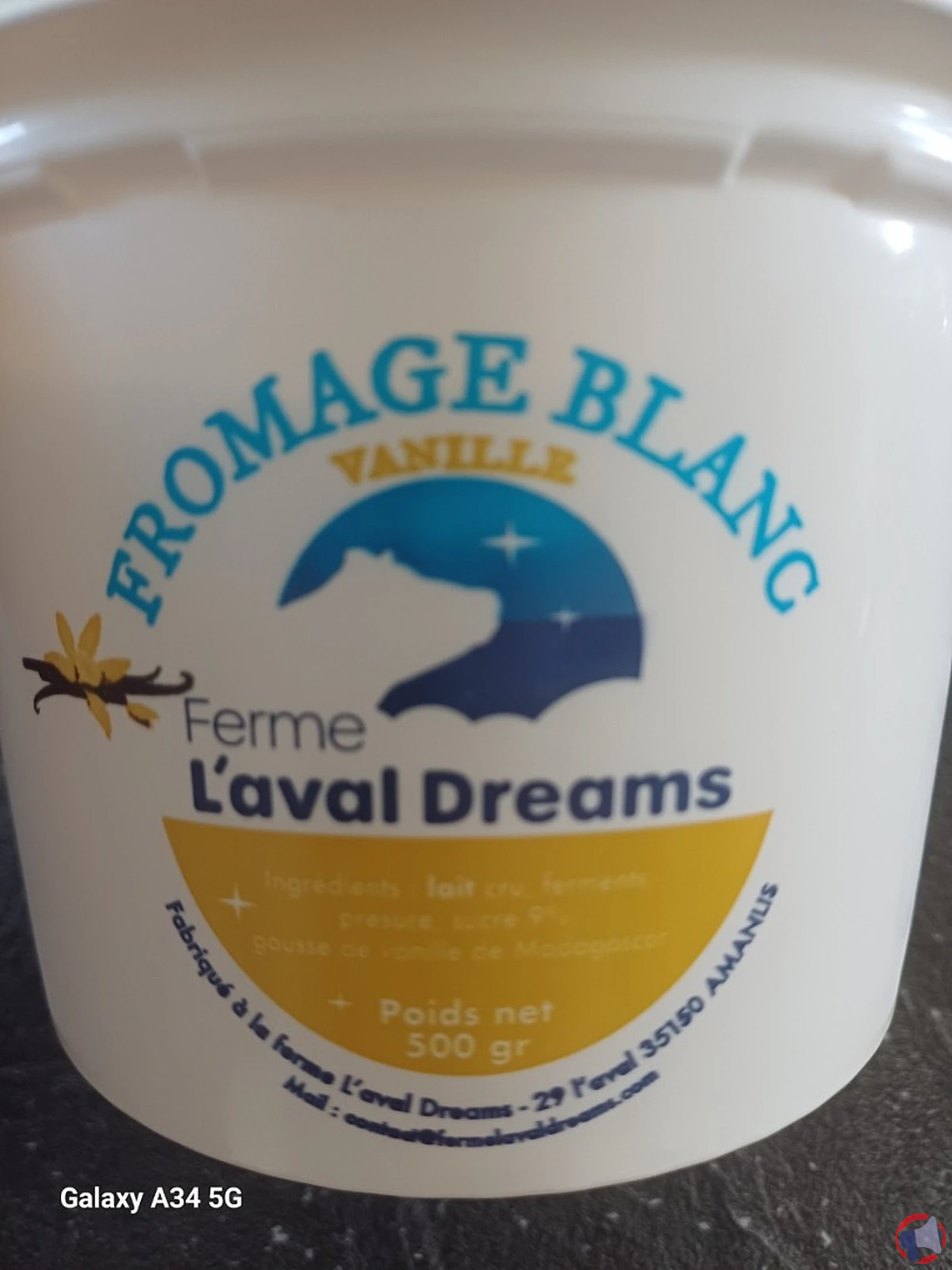 Rappel de fromage blanc au lait cru gaec laval dreams
