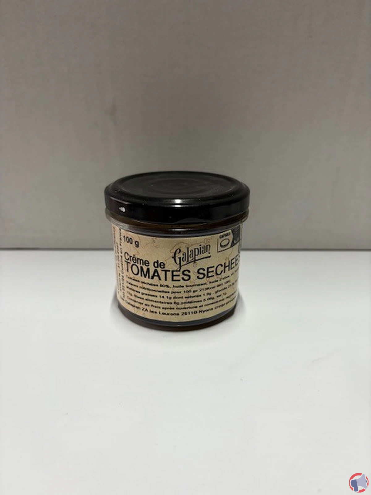 Rappel de produit : crème de tomates séchées Galapian en verrines