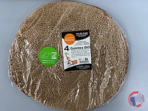 Rappel produit SACHET DE 4 GALETTES BIO A PLAT LA GALETTE DE BROONS