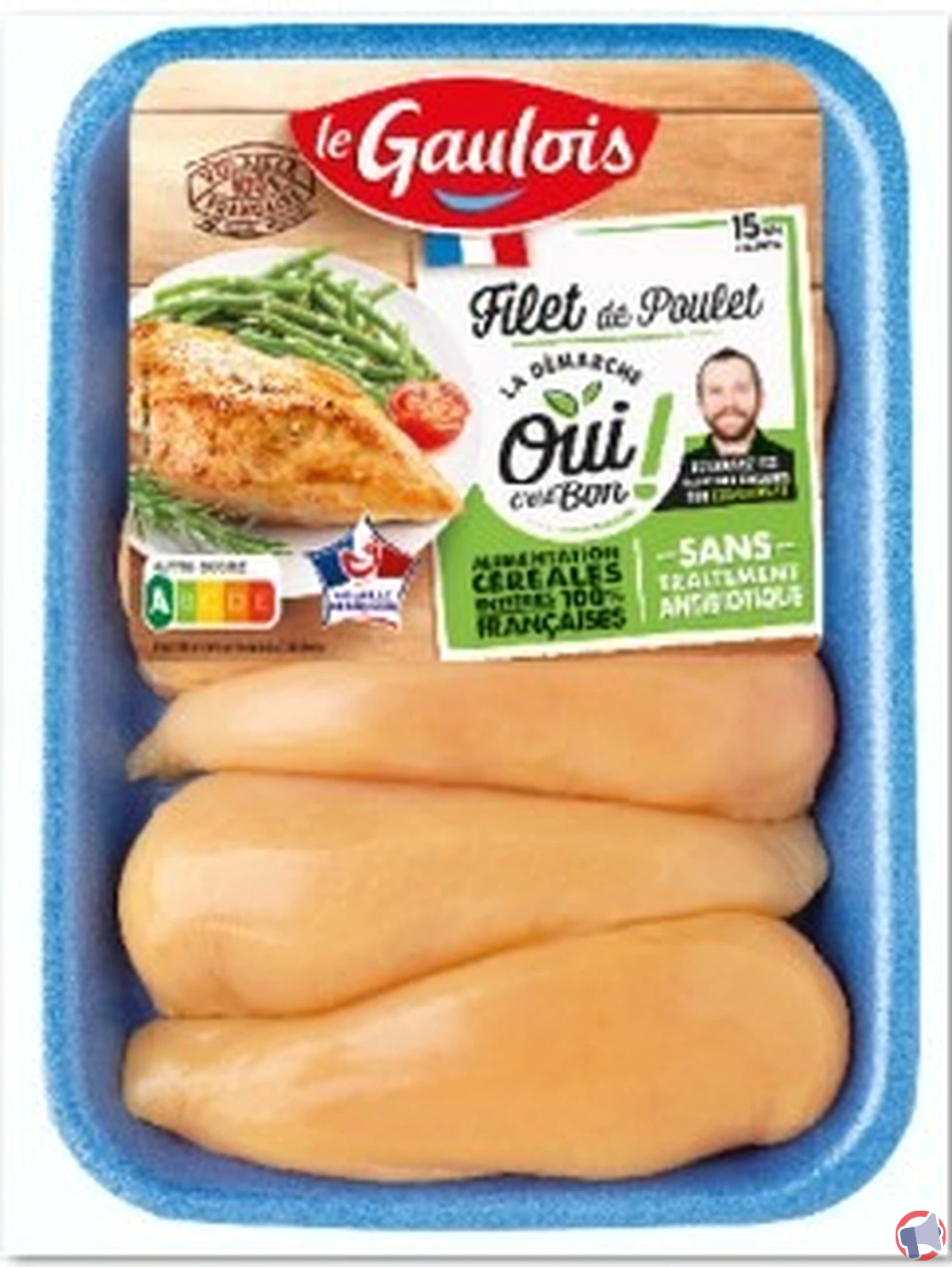 Gaulois filet poulet jaune 720gr : rappel de produit