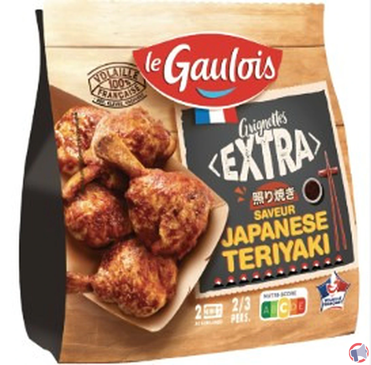 Rappel produit : grignotte de poulet teriyaki de la marque Le Gaulois