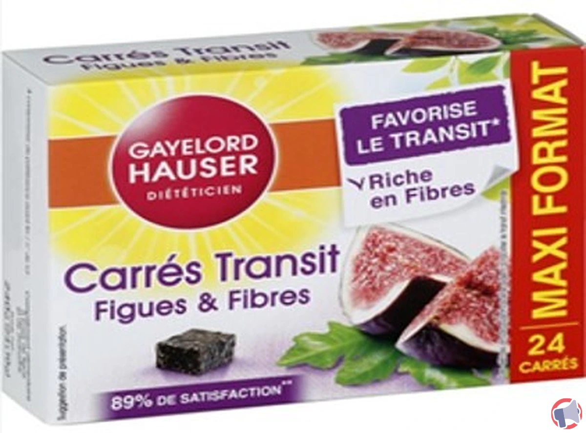 Rappel de produit : Carrés Transit Figues et Fibres de Gayelord Hauser