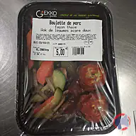 Rappel produit Boulette de porc façon thaie wok de légume aigre doux GEKKO