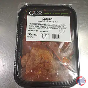Rappel produit COUSCOUS POULET ET MERGUEZ GEKKO
