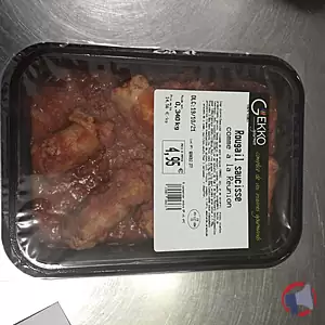 Rappel produit Rougail saucisse comme à la Réunion GEKKO
