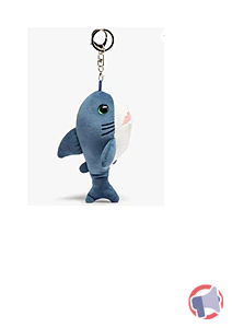 Rappel produit porte-clé peluche requin bleu (Conditionnement : sans emballage) GEMO