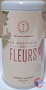 Rappel produit LE POUVOIR DES FLEURS Thé vert aromatisé Boîte 100g Musée de la Vie Romantique George Cannon - Musée de la Vie Romantique