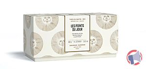 Rappel produit LES POINTS DU JOUR Thés noirs et thé noir aromatisé - Bio* Coffret boîtes 2 x40g George Cannon