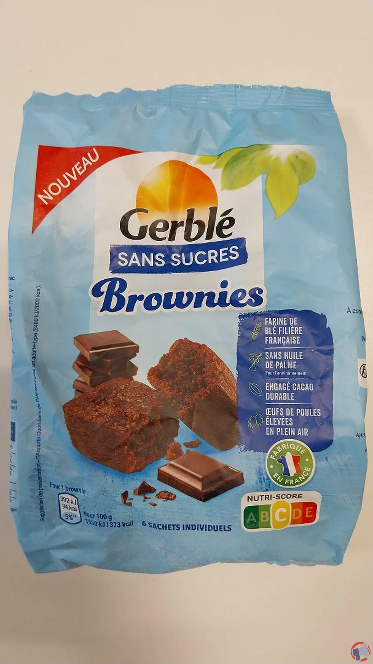 Rappel : Gerble brownies sans sucre
