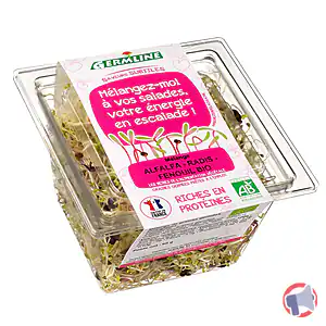 Rappel produit Graines germées biologiques Alfalfa-radis-fenouil GERMLINE