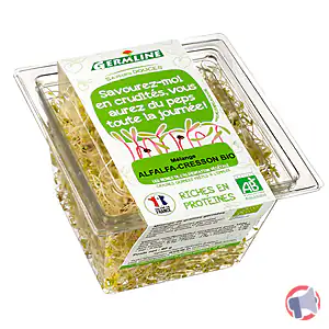 Rappel produit Graines germées biologiques alfalfa-cresson GERMLINE