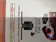 Rappel produit crème glacée foret noire, crème glacée fromage blanc, crème glacée pistache, crème glacée praline, crème glacée tiramisu LA GLACE (photo numéro 1)